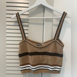 earthbound knitted crop top